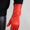 35 cm lange Herren Lederhandschuhe ungefüttert