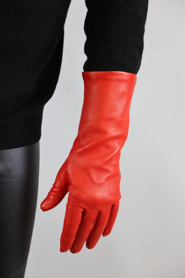 35 cm lange Herren Lederhandschuhe ungefüttert
