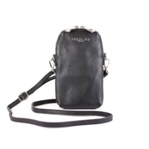 Handytasche schwarz Leder