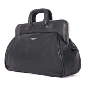 Handtasche schwarz Leder